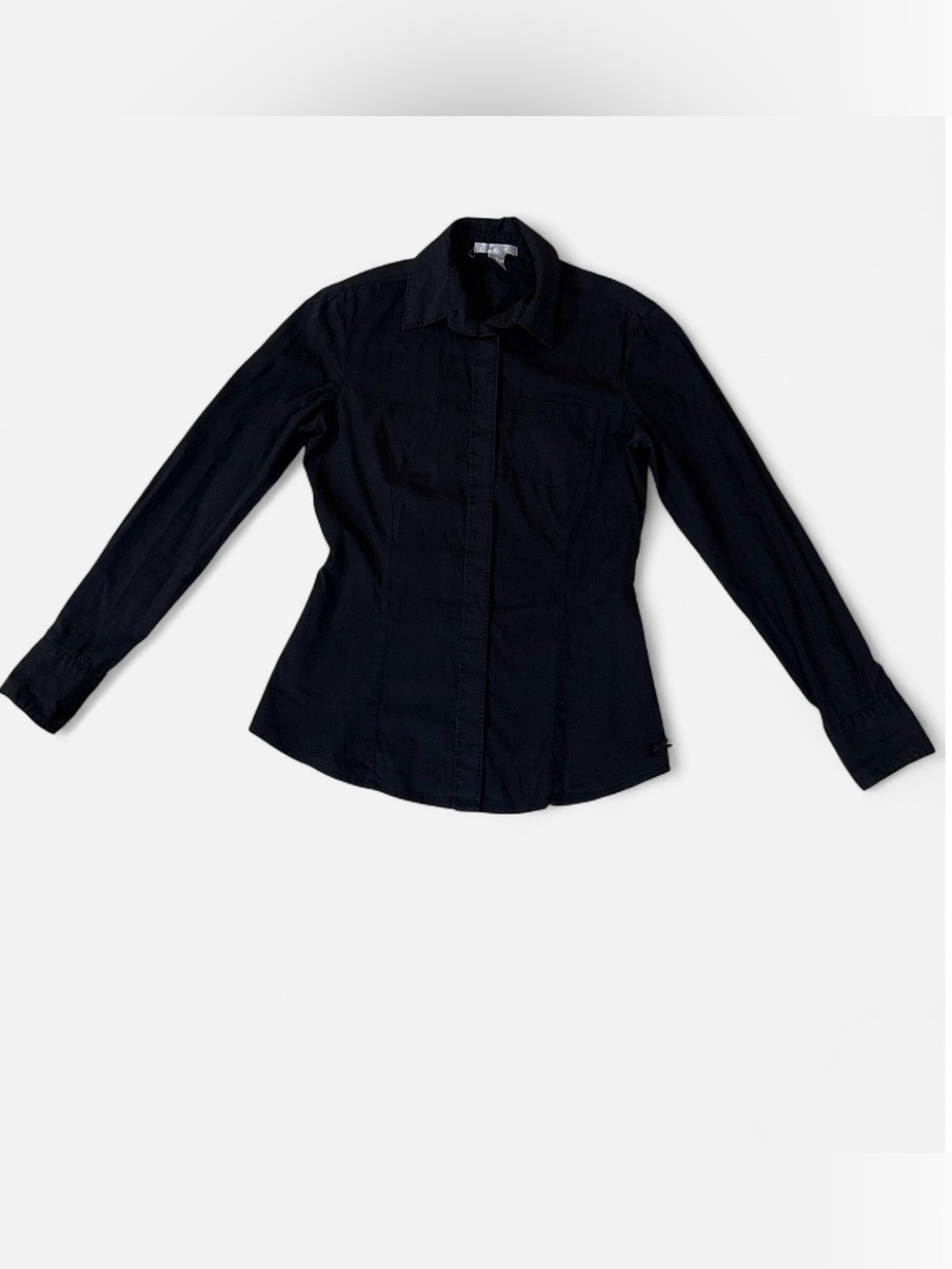 Classic Black Women's Button-Up Shirt